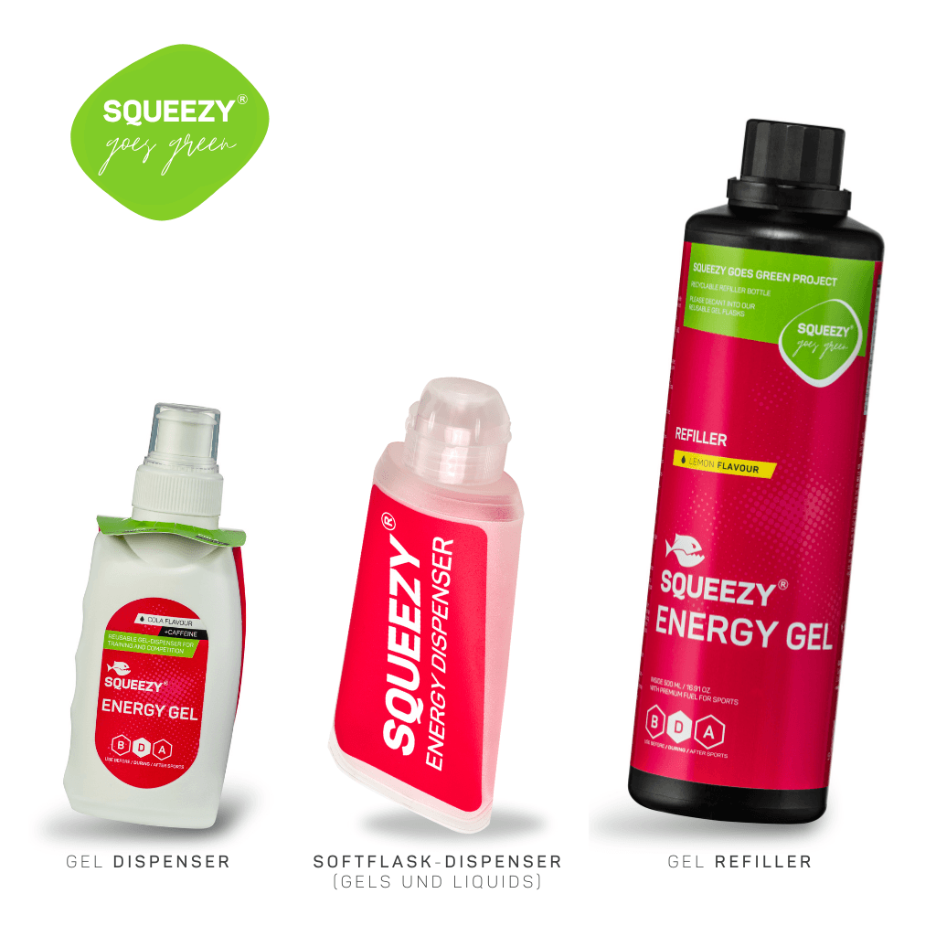 ENERGY GEL DISPENSER & REFILLER KONZEPT - 125ml-Flasche (Dispenser) - Cola/Koffein